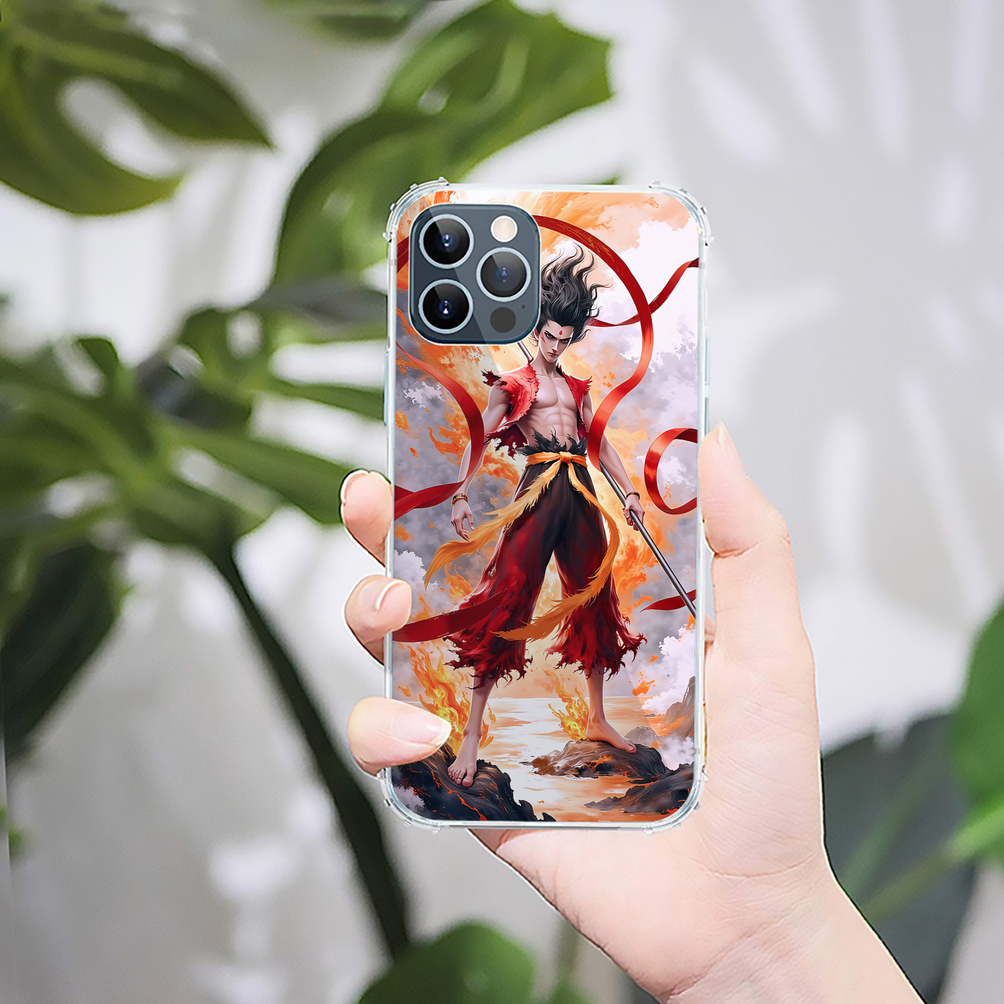 （画像用） Ne Zha 2 ナタ 魔童の大暴れ 【iPhone 12シリーズ対応】透明スマホケース（クリアソフトケース）